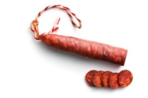 chorizo, cured meat