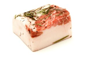 lardo, cured meat