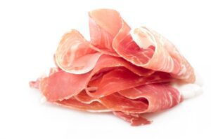 prosciutto, cured meat